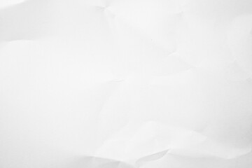 Fototapeta premium White Paper Texture background. Crumpled white paper abstract shape background with space paper for text