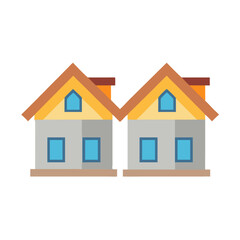 toy house isolated on white background