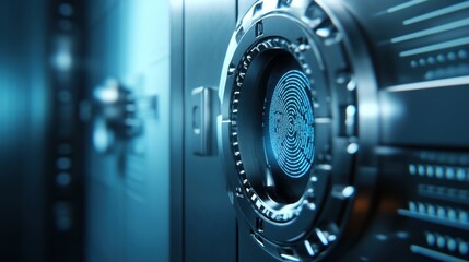Bank Vault Fingerprint Scan