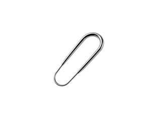 Obraz premium A Shiny Silver Paperclip