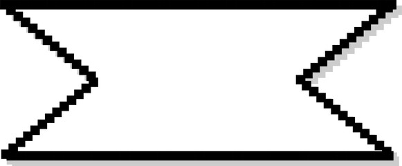 Pixel advertising label and sale, price tag, discount, 8 bit pixel style