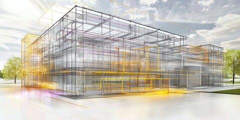Innovative facility design for modern manufacturing plants.