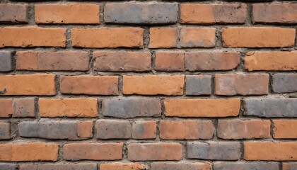 Textured Brick Wall Background Image Multicolored Brown Gray Orange Brickwork