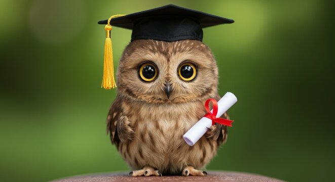Wise owl graduates!🎓🦉 - Powered by Adobe