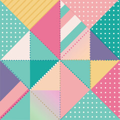A vintage pink seamless geometric pattern 