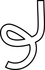 Lines curved doodle. Design elements