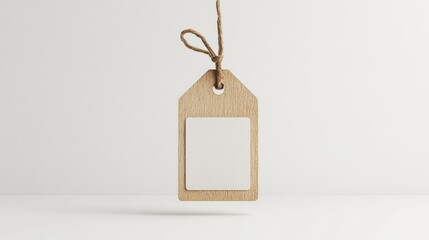 Single product with price tag, white backdrop