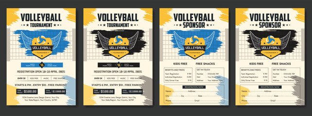 Volleyball Tournament Flyer Template, Beach Volleyball Match Poster Design

Editable Volleyball Event Flyer Layout, Volleyball Championship Promotion Flyer, College Volleyball Game Day Poster