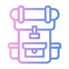 Fototapeta premium backpack Line Gradient Icon