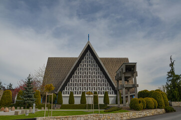 modern catholic church in Dziewkowice