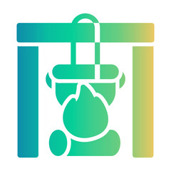 pot on fire Gradient icon