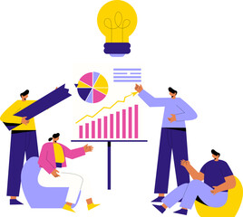 Business Brainstorming Illustration