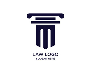 Law Logo Graphic Design Vector 