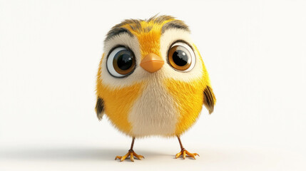 Fototapeta premium bird, cartoon, animal, vector, illustration, chicken, blue, cute, nature, funny, beak, chick, isolated, 