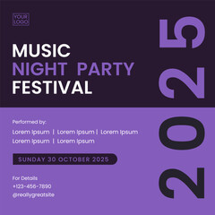 Purple Modern Social Media Event Template