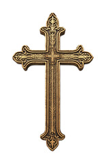 Holy Land Cross for Religious Pilgrimage Souvenirs - Isolated on White Background