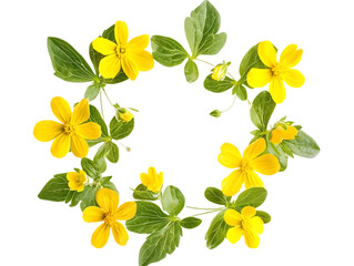  Celandine Flowers in Spring Meadow