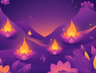 Happy Diwali background, festival celebration design for greeting card, banner, poster, flyer, social media, vector&nbsp;illustration