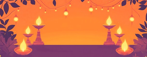 Happy Diwali background, festival celebration design for greeting card, banner, poster, flyer, social media, vector illustration