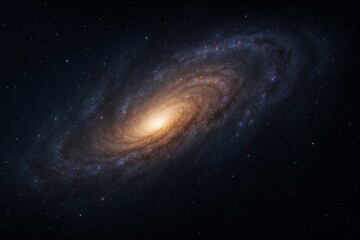 Fototapeta premium A stunning spiral galaxy in deep space