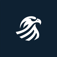 Modern eagle logo