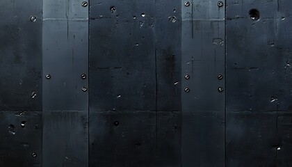 Fototapeta premium Dark, textured, industrial wall panels