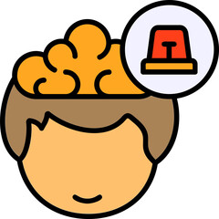 Anxiety Human Mind Filled Icon