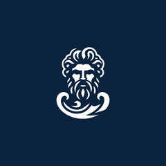 Poseidon god logo