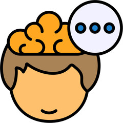 Menu Human Mind Filled Icon