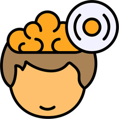 Focus  Human Mind Filled Icon