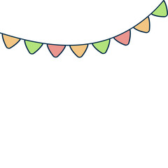 Obraz premium Cute Banner Birthday