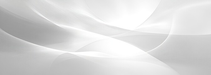 Fototapeta premium Abstract White Background Texture with Curved Lines and Minimalist Light Effect