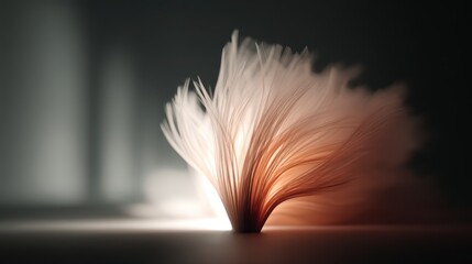 Obraz premium Abstract Light Burst Glowing Paper Fibers Illuminated Background