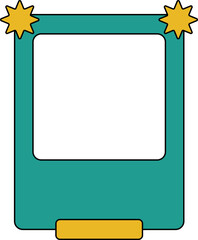 Fototapeta premium Retro QR Code Frame Element Set
