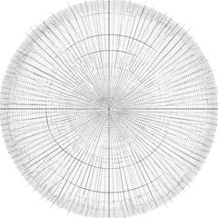 Abstract Geometric Sphere Design Green and White Grid Pattern