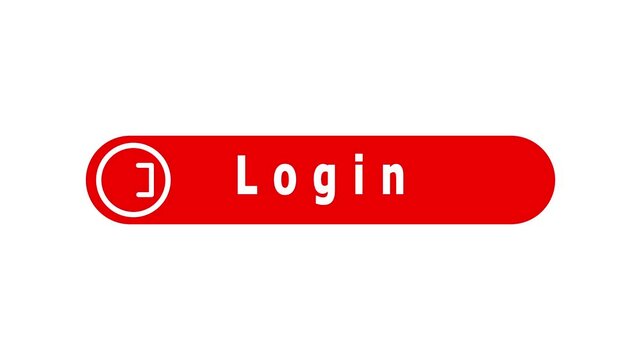 Login buttons icon animation.