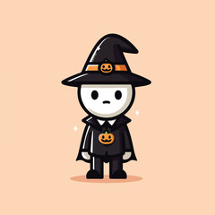 vector image of people wearing halloween costumes
