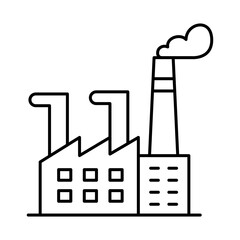 Obraz premium Buildings Line Editable Stroke Icon. Real Estate, City, Cityscape, House, Home, Apartment, Condominium, Hotel, Mall, Town, Architecture Buildings Icons Vector Illustration