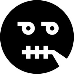 Vector Icon Secret, emoji, emotion, smiley, feelings