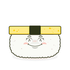 tamago sushi smile face cartoon cute