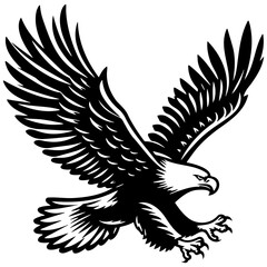 Eagle Fly Illustration.