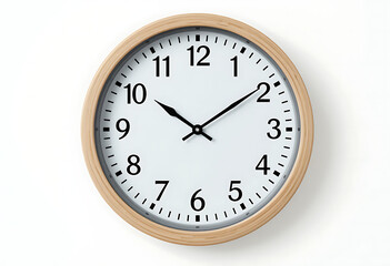 Elegant Wooden Wall Clock with Classic Round Face