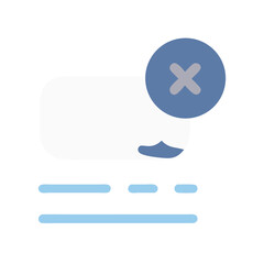 Fototapeta premium Clear Notification Icon with Black Background Illustration