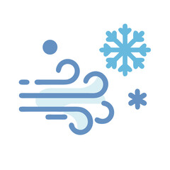 Icy Winter Storm: Wind, Snowflake, and Cold Weather