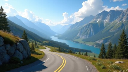 road to the mountains