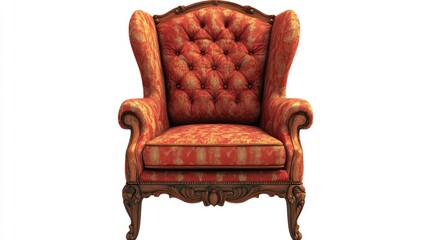 old leather armchair