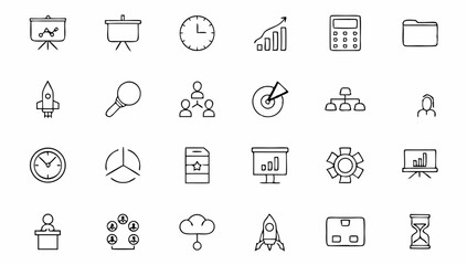 project-management-set-of-web-icons--business-or-o.eps