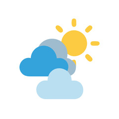 Weather Icon: Sun partially obscured by clouds icon