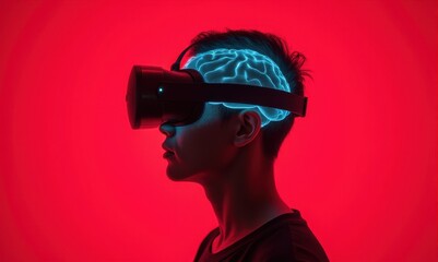 Neural innovation grayscale virtual reality brainwave training session