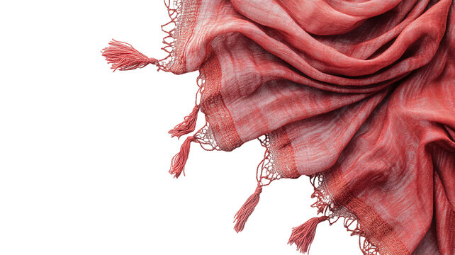 Islamic Prayer Shawl for Modest Wear during Prayers - Isolated on White Background